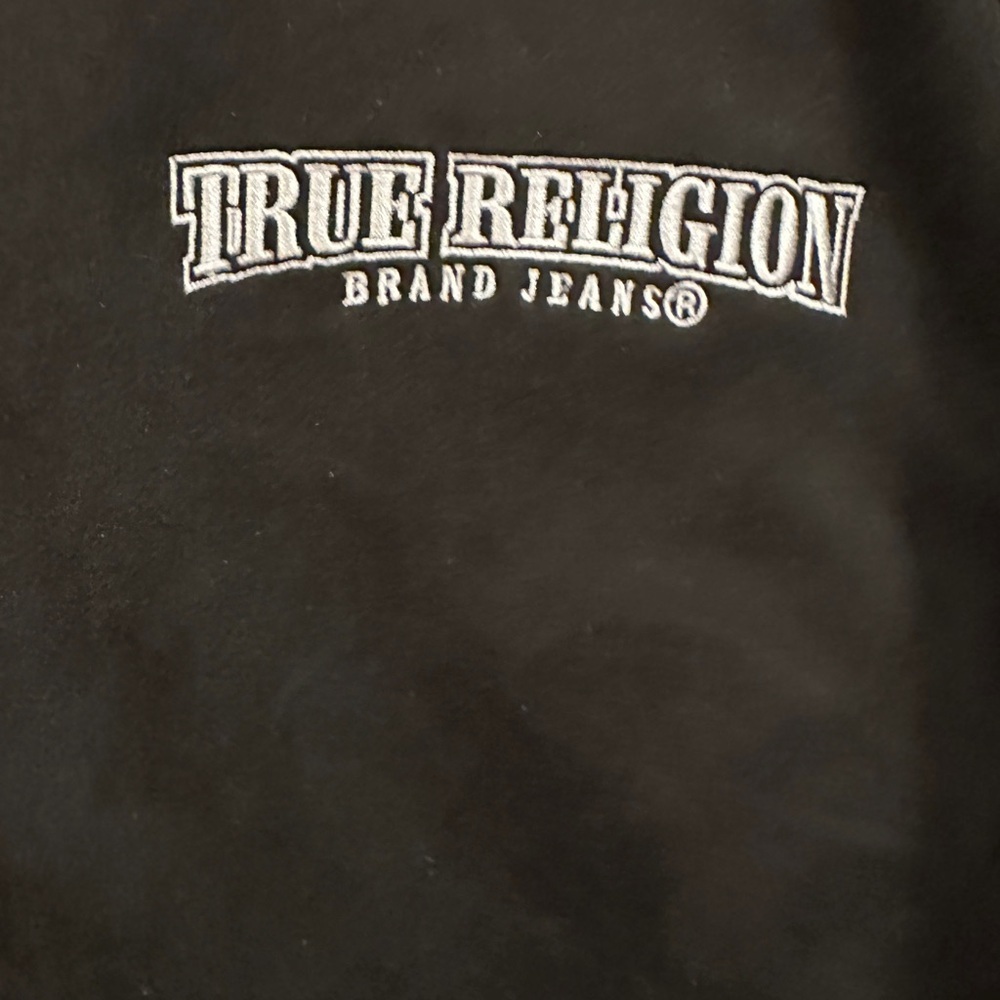 True Religion men’s NWOT suede black bomber jacket. Size small - Picture 4 of 6
